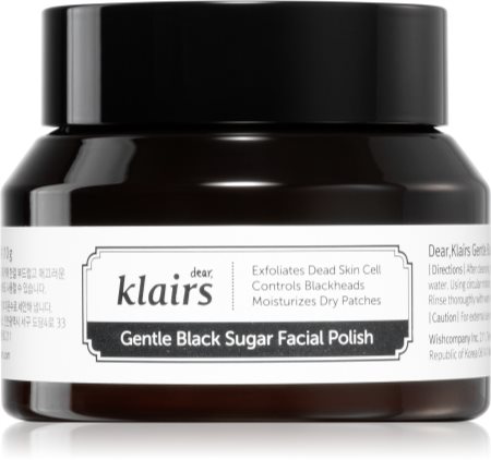 Klairs Gentle Black Sugar Facial Polish hydratační pleťový peeling