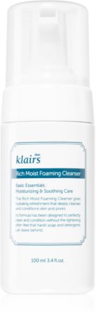 Klairs Rich Moist Foaming Cleanser mousse de limpeza com efeito hidratante