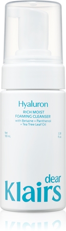 Dear Klairs Rich Moist Foaming Cleanser puhdistusvaahto kosteuttava vaikutus