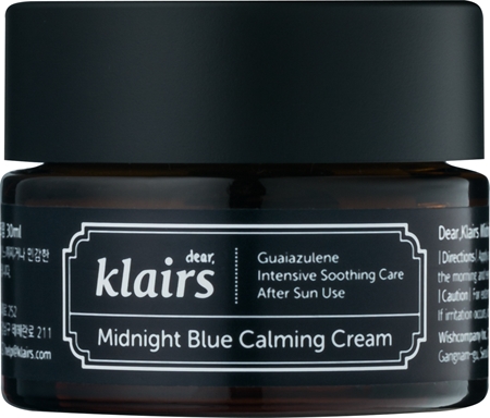 Klairs Midnight Blue Calming Cream crème apaisante pour peaux sensibles sujettes aux rougeurs