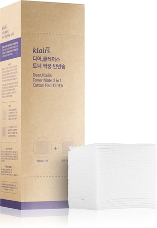 Klairs Supple Preparation Cotton Pads for Makeup Removal and Skin Cleansing