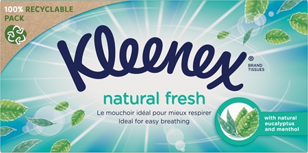 Kleenex Natural Fresh Box pappersnäsdukar