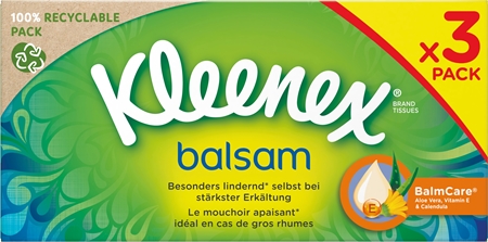 Kleenex Balsam Triple Box papirservietter