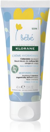Klorane Bébé Calendula creme hidratante de rosto e corpo para pele normal e seca
