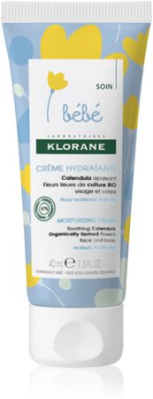 Klorane Bébé Calendula feuchtigkeitspendende Creme für Gesicht und Körper für normale und trockene Haut