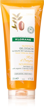 Klorane Orange Blossom Honey овлажняващ душ гел