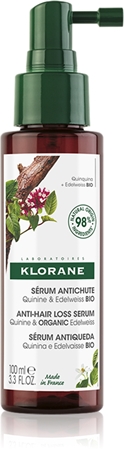 Klorane Quinine & Edelweiss Bio δυναμωτικός ορός ενάντια στη τριχόπτωση