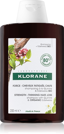 Klorane Chinin & Bio Protěž Alpská posilující šampon proti vypadávání vlasů