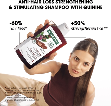 Klorane Quinine & Edelweiss Bio šampon za okrepitev las proti izpadanju las
