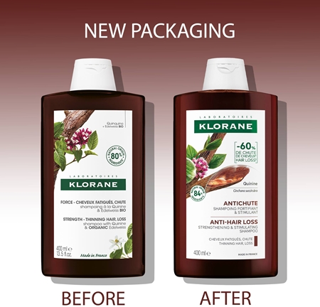 Klorane Quinine & Edelweiss Bio stärkendes Shampoo gegen Haarausfall