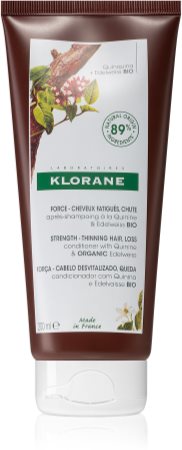 Klorane Quinine & Edelweiss Bio δυναμωτικό βάλσαμο για αδύναμα μαλλιά με τάση για αραίωση