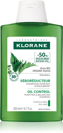 Klorane Ortie shampoing purifiant pour cheveux gras