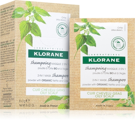 Klorane Nettle Shampoo i pudder