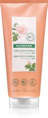 Klorane Cupuaçu Bio Lait de Rose поживний гель для душу