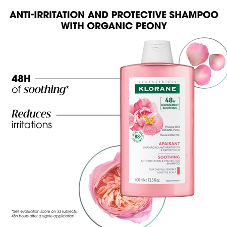 Klorane Peony Soothing Sensitive Hair Scalp Shampoo shampoo per cuoi capelluti sensibili