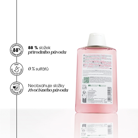 Klorane Pivoňka Soothing Sensitive Hair Scalp Shampoo šampon pro citlivou pokožku hlavy