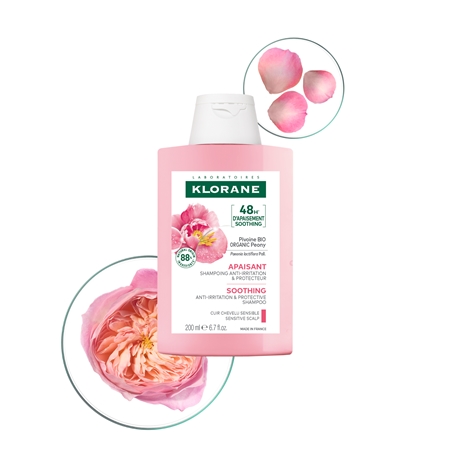 Klorane Pivoňka Soothing Sensitive Hair Scalp Shampoo šampon pro citlivou pokožku hlavy