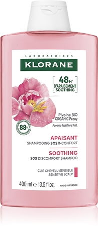 Klorane Peony Soothing Sensitive Hair Scalp Shampoo shampoo herkälle hiuspohjalle