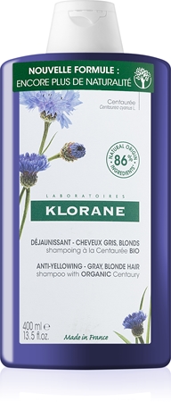 Klorane Chrpa Bio šampon neutralizující žluté tóny