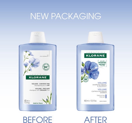 Klorane Flax Fiber Bio šampon za fine in tanke lase