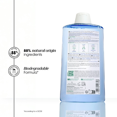 Klorane Lin Bio shampoing pour cheveux fins et plats