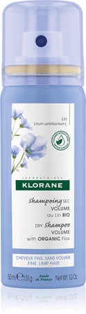 Klorane Flax Fiber dry shampoo for fine hair and hair without volume