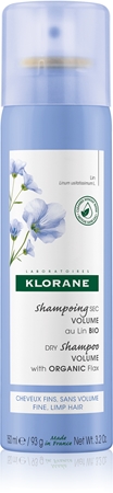 Klorane Lin Flax Fiber shampoing sec pour cheveux fins et sans volume