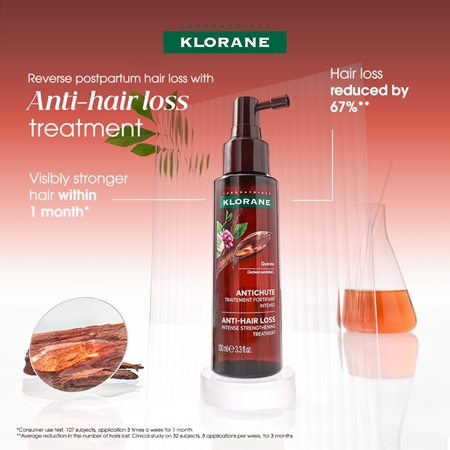 Klorane Quinine & Edelweiss Bio sérum fortificante anti-queda capilar