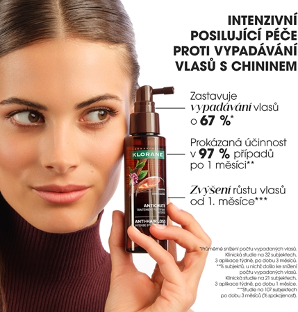 Klorane Chinin & Bio Protěž Alpská posilující sérum proti vypadávání vlasů