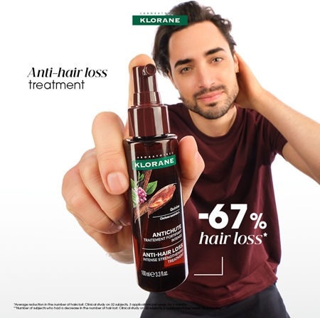 Klorane Quinine Intense Fortifying Serum Strengthening Care against hair loss