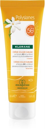 Klorane Monoï & Tamanu crème légère protectrice visage SPF 50+