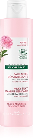 Klorane Peony Milky Silky Make-up Remover γαλάκτωμα ντεμακιγιάζ για την καταπράυνση της επιδερμίδας