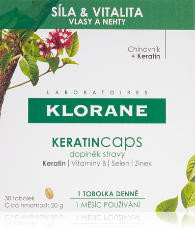 Klorane Keratincaps tobolky vlasy a nehty