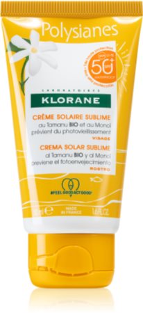 Klorane Monoï & Tamanu creme facial protetor SPF 50+
