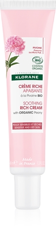 Klorane Peony Soothing Rich Cream Soothing Cream for sensitive and dry skin