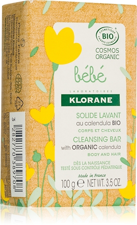 Klorane Bébé Calendula jemné mýdlo s měsíčkem lékařským