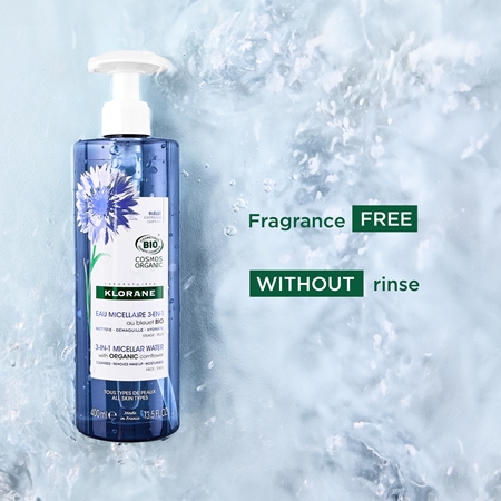 Klorane Bleuet Cornflower eau micellaire 3 en 1