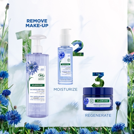 Klorane Bleuet Cornflower eau micellaire 3 en 1