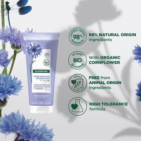Klorane Chrpa Make-up remover čisticí a odličovací mléko