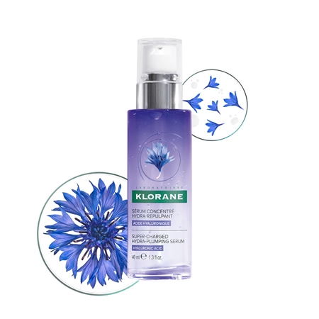 Klorane Cornflower Super-Charged Hydra-Plumping Serum active illuminating and smoothing serum