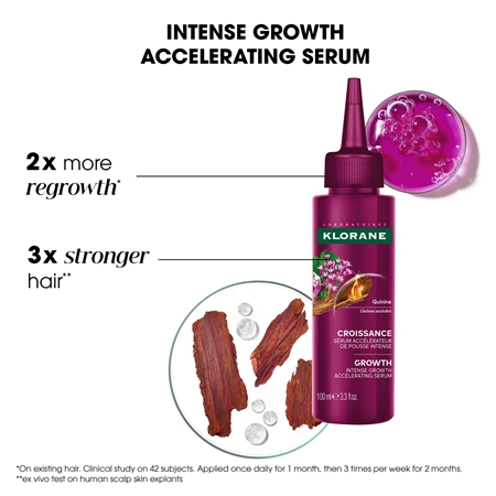 Klorane Quinine Growth Accelerating Serum Leave-in Serum for hair growth and strengthening from the roots