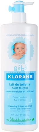 Klorane Bébé leche limpiadora sin aclarado
