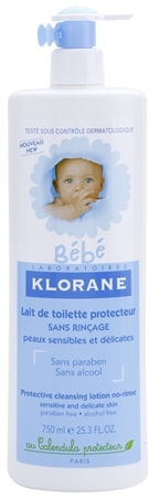 Klorane Bébé leche limpiadora sin aclarado
