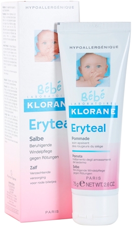 Klorane Bébé Erytéal pomada protetora para rabinho do bebé