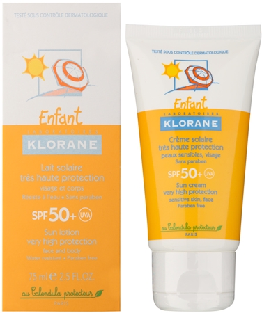 Klorane Kids opalovací krém pro děti SPF 50+