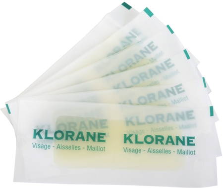 Klorane Hygiene et Soins du Corps Enthaarungswachsstreifen für das Gesicht und empfindliche Partien