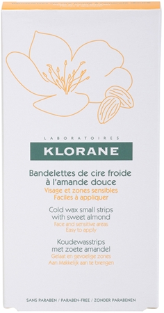 Klorane Hygiene et Soins du Corps Enthaarungswachsstreifen für das Gesicht und empfindliche Partien