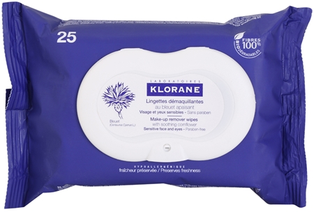 Klorane Cornflower chusteczki oczyszczające