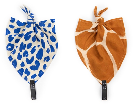 KLRK Home Wild Color Leopard&Giraffe mazlicí dečka s uzlem