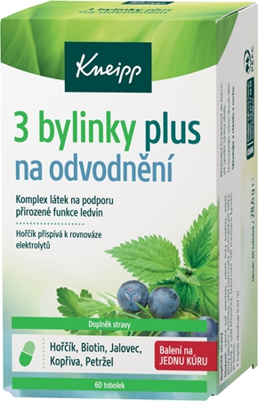 Kneipp 3 herbs for drainage kapsułki na odwodnienie organizmu